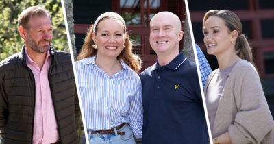 Huvila & Huussi osallistujia ja juontajat. Kuvat Nelonen media