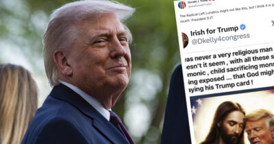 Donald Trump jakoi uuden kuvan itsestään Jeesuksen kanssa.