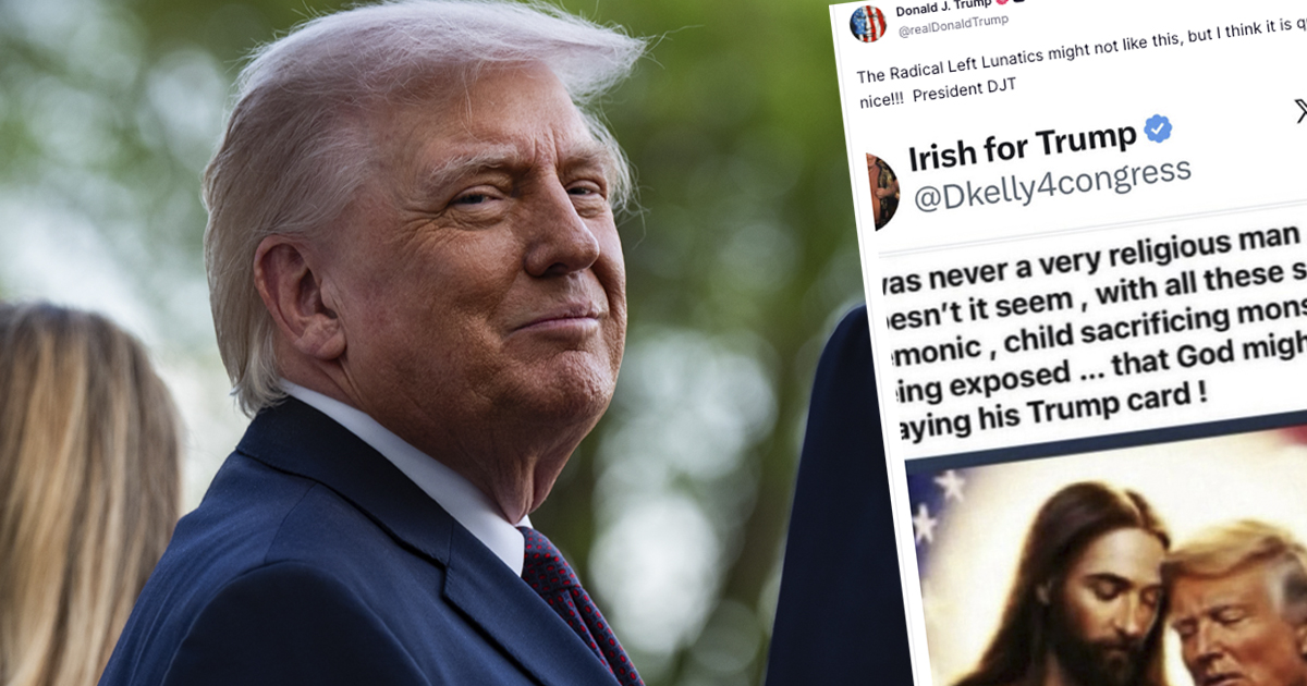 Donald Trump jakoi uuden kuvan itsestään Jeesuksen kanssa.