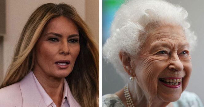 Melania Trump ja kuningatar Elisabet