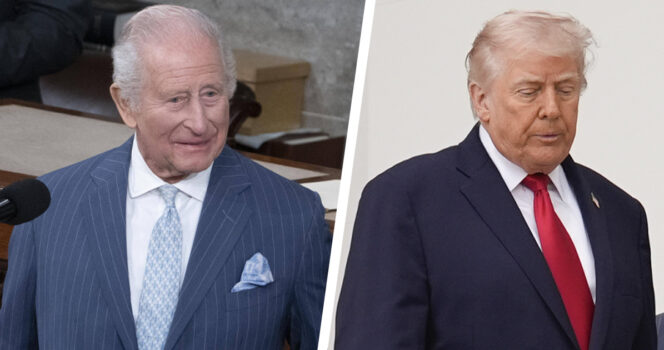 Donald Trump myönsi olleensa kateellinen kuningas Charlesille tämän puheen jälkeen.