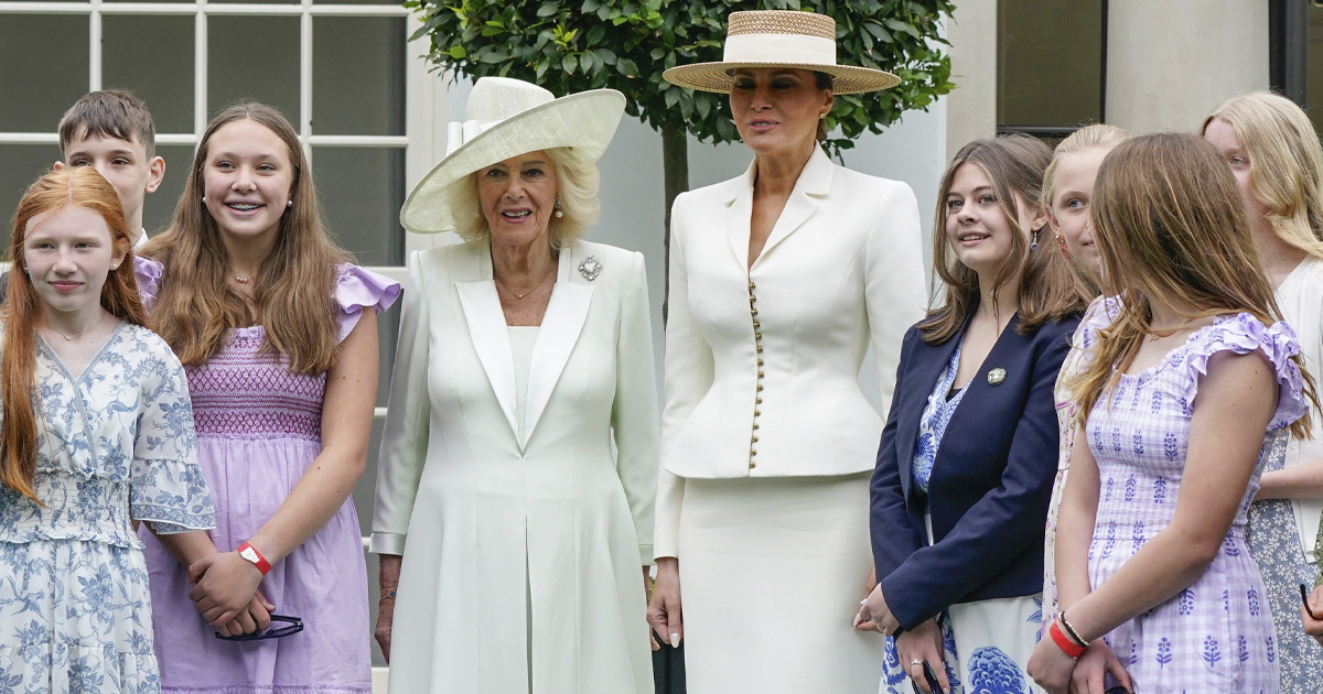 Camilla ja Melania viettivät paljon aikaa kahden kesken vierailun aikana.