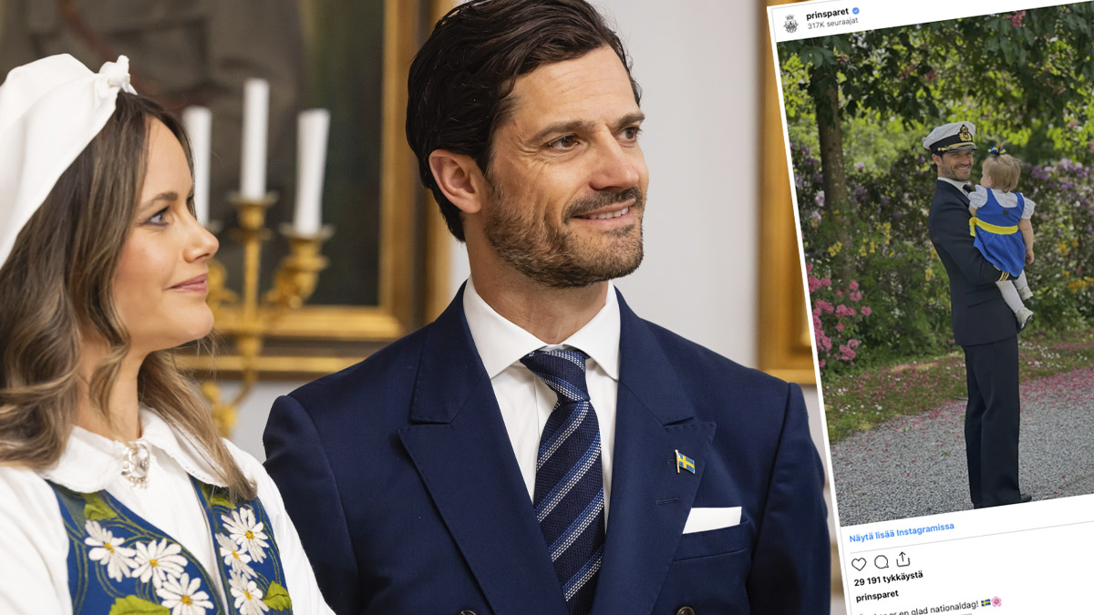 Hovi julkaisi harvinaislaatuisen kuvan prinsessa Ineksestä yhdessä isänsä prinssi Carl Philipin kanssa.