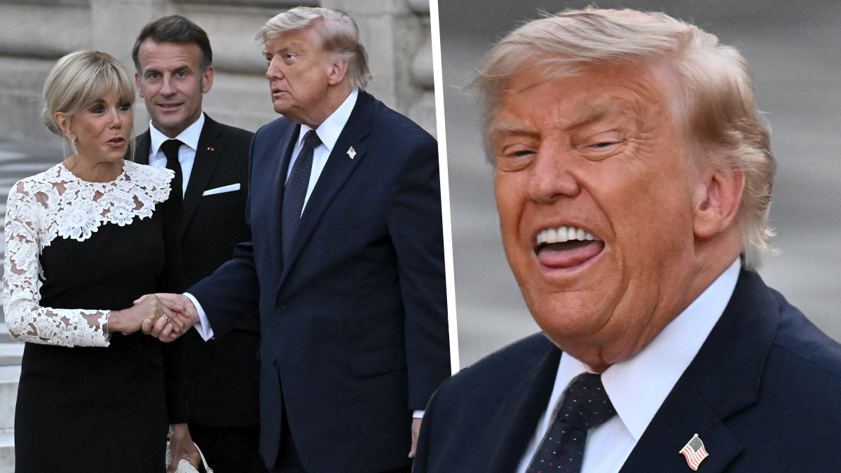 Donald Trumpin ja Brigitte Macronin tapaaminen on saanut ihmiset närkästymään.
