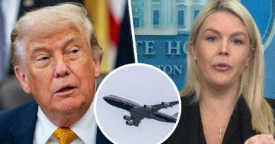 Donald Trump, Karoline Leavitt. Kuvat: AOP