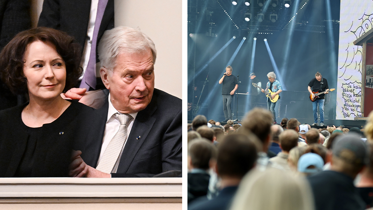 Jenni Haukio, Sauli Niinistö. Eppu Normaali. Kuvat: AOP
