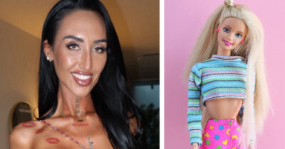 Matilda Baxter, Barbie-nukke. Kuvat: Instagram, Shutterstock