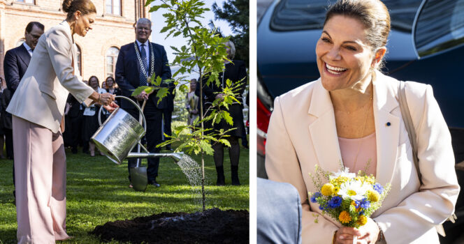 Kruununprinsessa Victoria pukeutui Vaasassa suomalaisbrändin asuun.