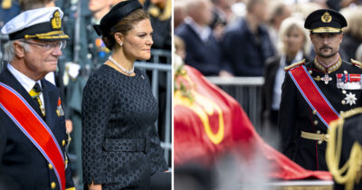 Norjan hovilta kaunis ele Ruotsin kuninkaalliselle perheelle Haraldin hautajaisissa.