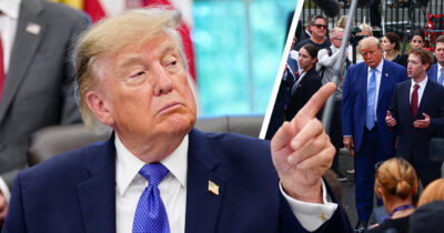 Donald Trump mainitsi suomen teknologiajohtajien lounaan yhteydessä. Kuvat: AOP