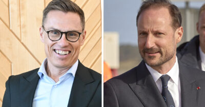Alexander Stubb ja kuningas Haakon. Kuvat: AOP