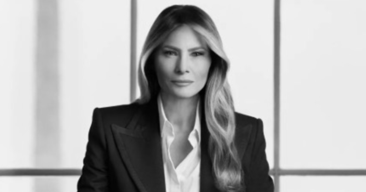 Portrettet av Melania Trump utgitt av Det hvite hus.