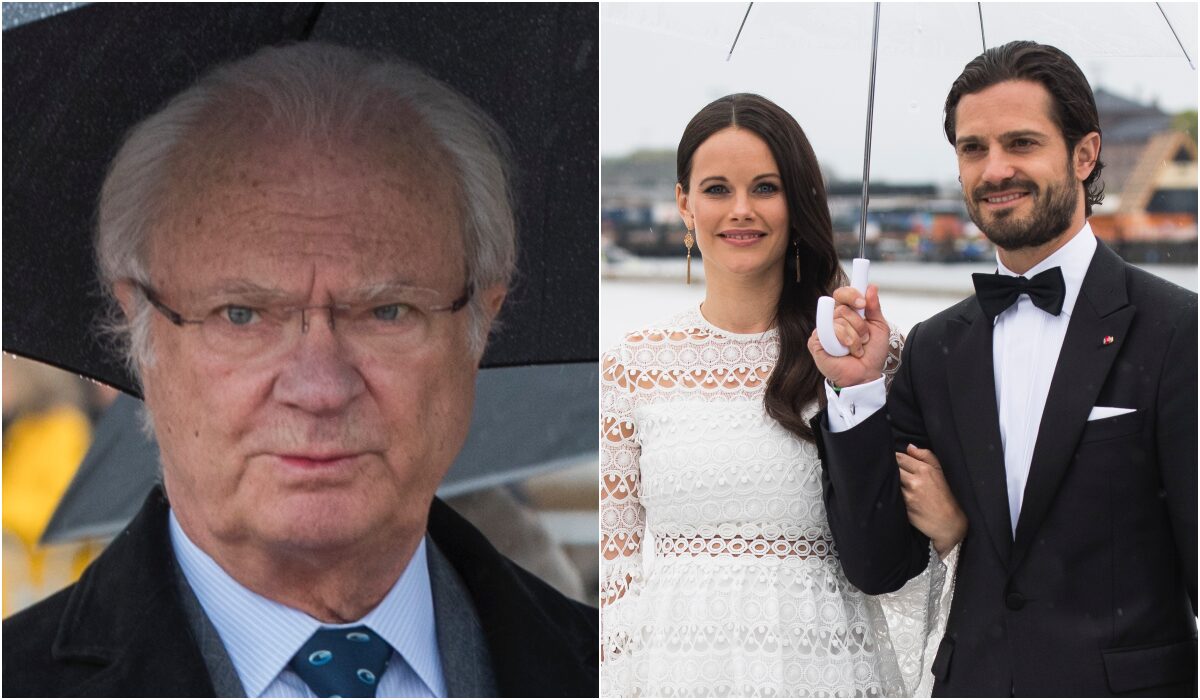 Kong Carl Gustav, prinsesse Sofia og prins Carl Phillip