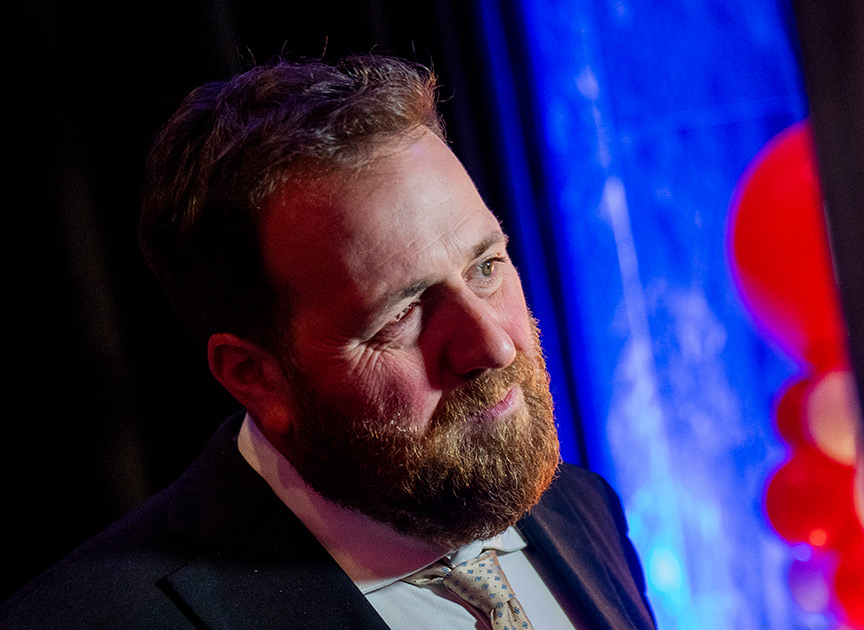 Ronny Brede Aase under lansering av programmene for kommende sesong på TVNorge og Warner Bros.