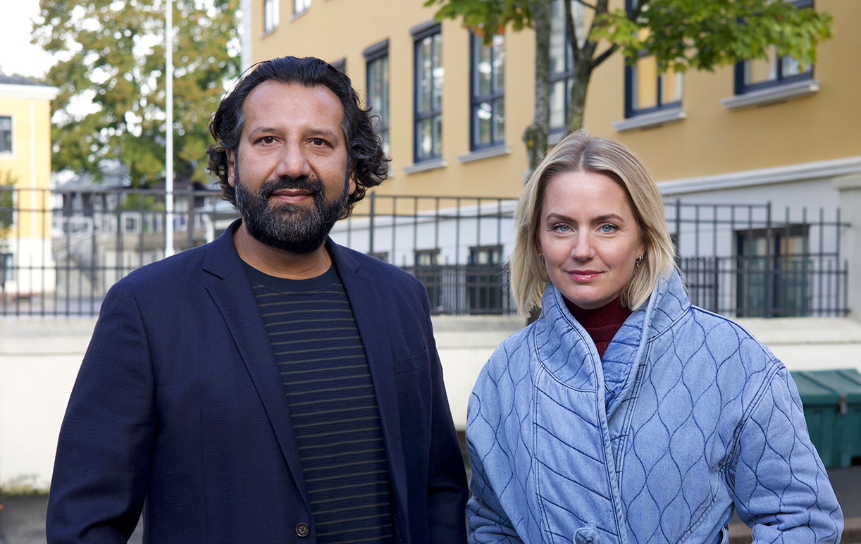 Programlederne Kadafi Zaman og Janne Amble.