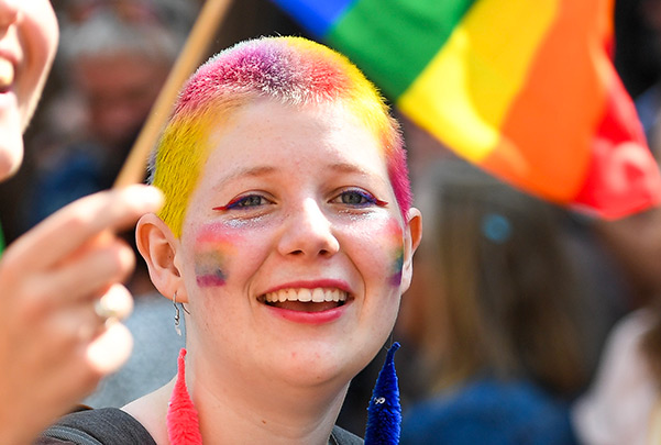 Maud Angelica Behn i Oslo Pride Parade 2023.