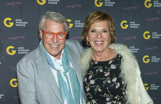 God morgen Norge, 25 års jubileum. Finn Schjøll og Wenche Andersen. 