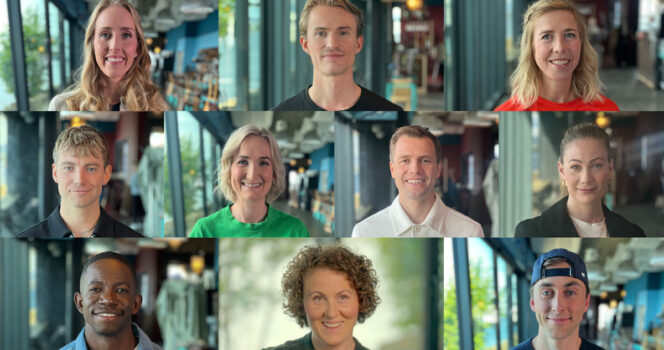 Denne gjengen reiser til Spania i september for å konkurrere i sesong 17 av Mesternes mester: Øverst fra venstre Ayla Ågren (racing), Daniel-André Tande (skihopp), Kristin Størmer Steira (langrenn), Emil Lybekk (dødsing), Marte Olsbu Røiseland (skiskyting), Edvald Boasson-Hagen (sykling), Isabelle Pedersen (friidrett), Mushaga Bakenga (fotball), Isabell Herlovsen (fotball) og Jarl Magnus Riiber (kombinert).