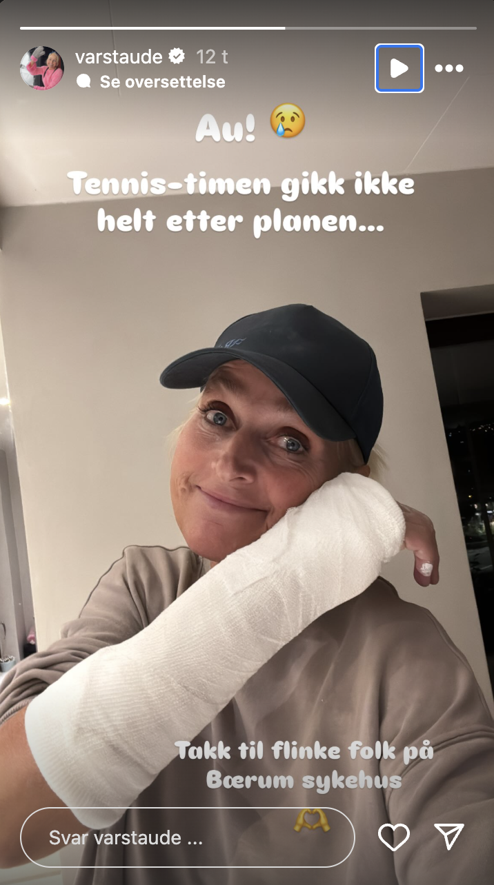 Vår Staude brukket arm