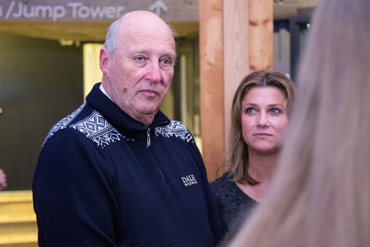 Kong Harald og prinsesse Märtha Louise.