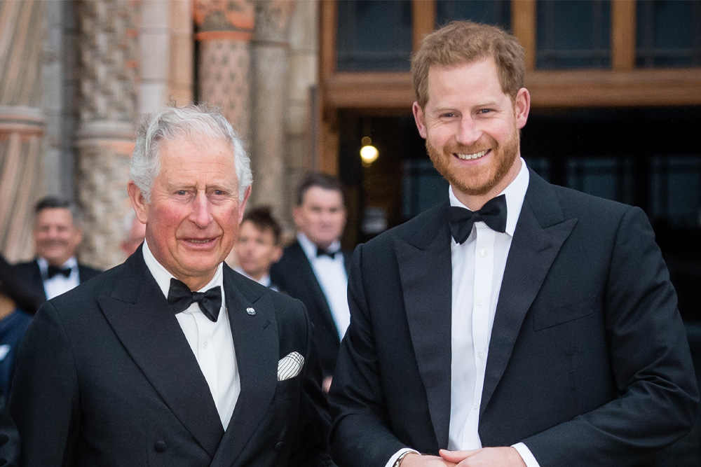 Kong Charles , prins Harry 