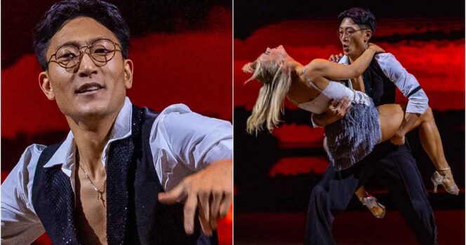 Danby og Norunn opptrer under program 1 av Skal vi danse 2025.