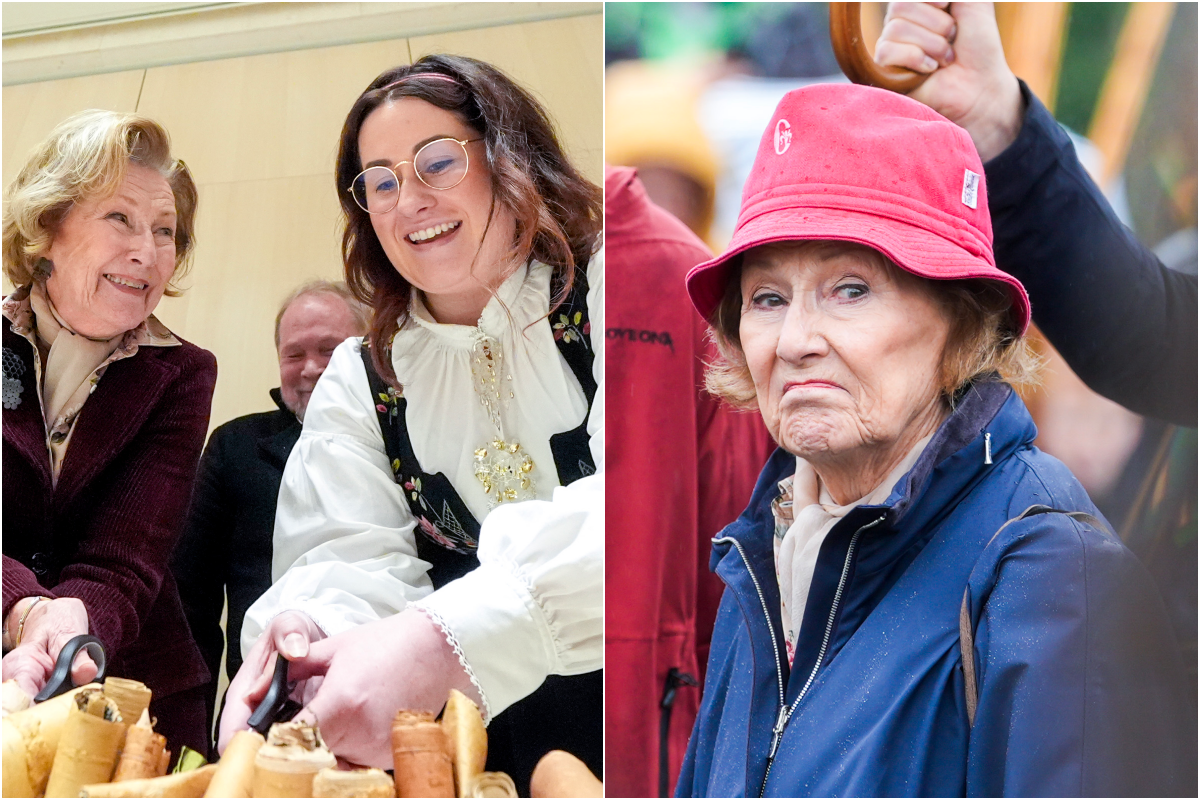 Dronning Sonja åpner nytt museumsbygg på Norsk Skogfinsk Museum i Svullrya.