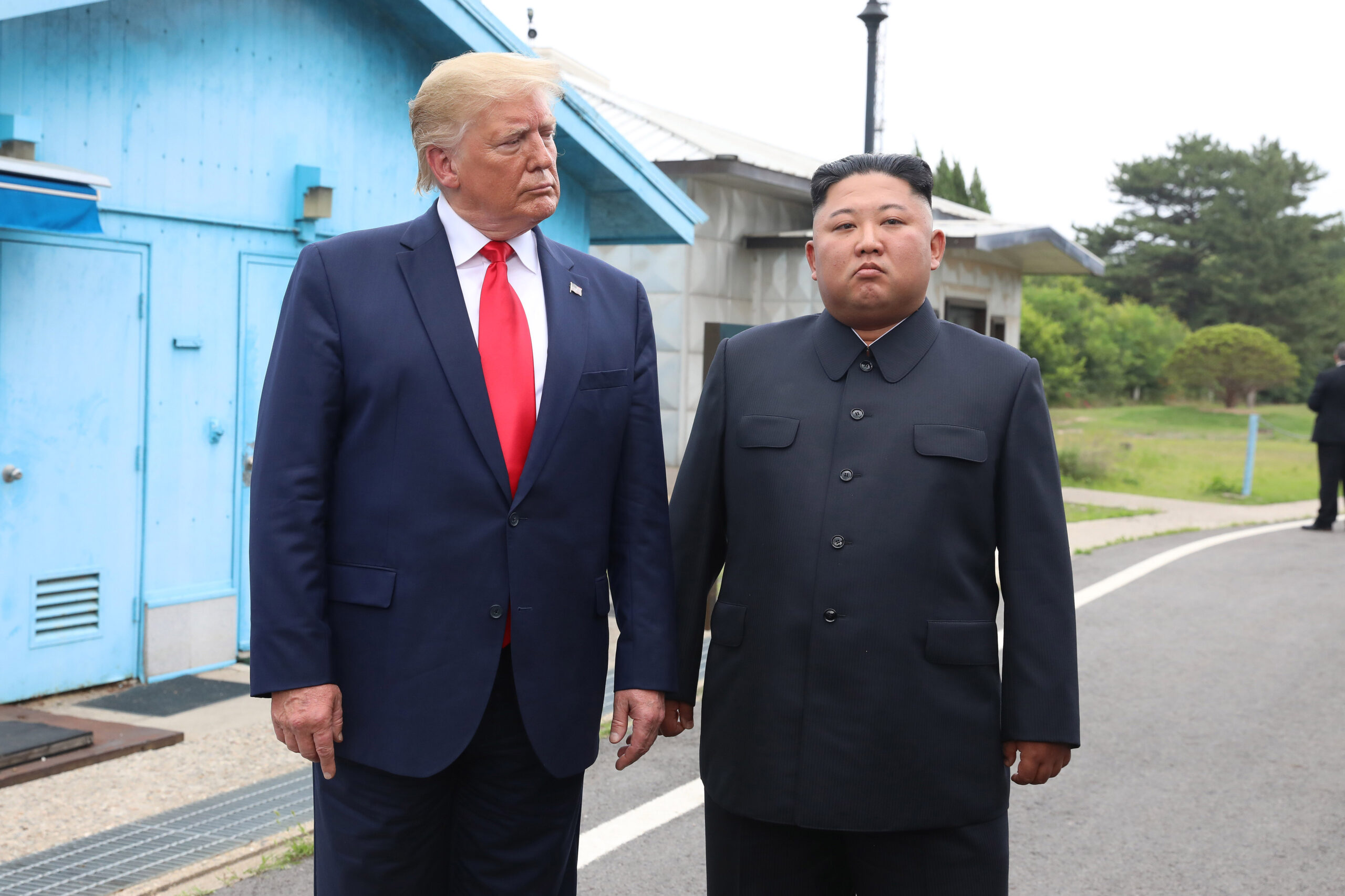 Donald Trump og Kim Jong Un.