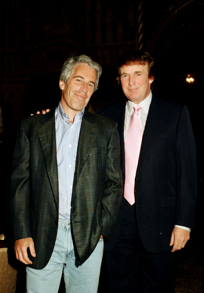 Jeffrey Epstein og Donald Trump.
