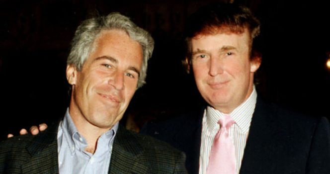 Jeffrey Epstein og Donald Trump.
