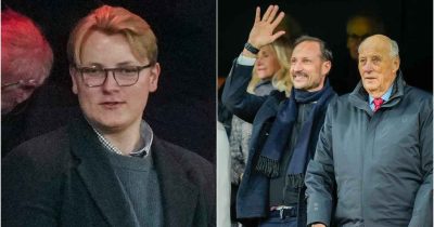 Kongefamilien var tilstede på den historiske kampen på Ullevaal stadion.