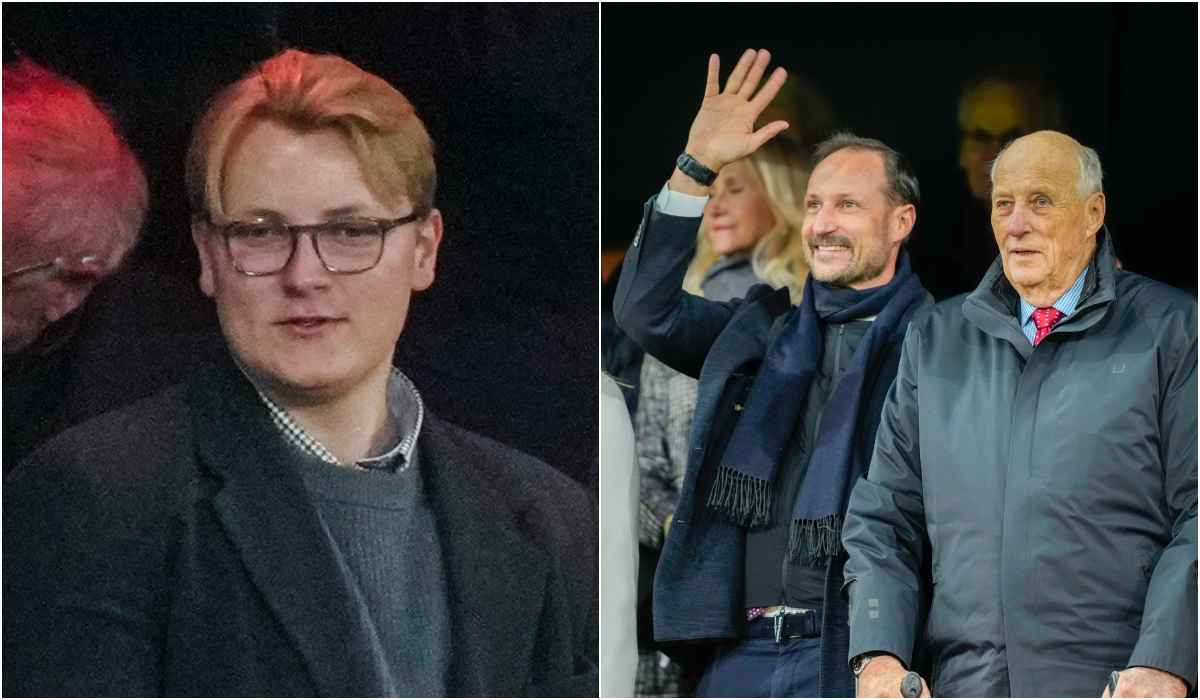 Kongefamilien var tilstede på den historiske kampen på Ullevaal stadion.