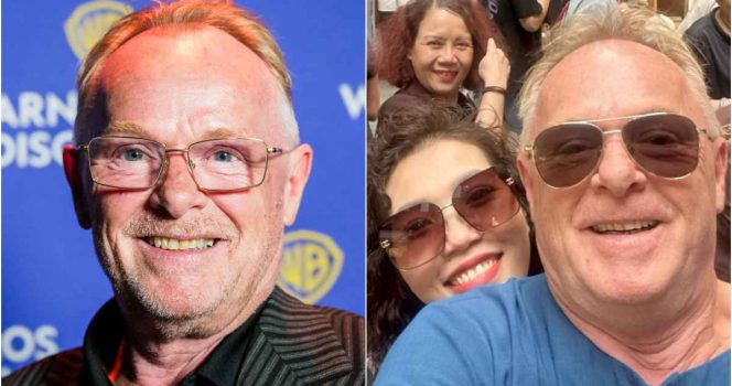 Per Sandberg med kjæresten Lucky.