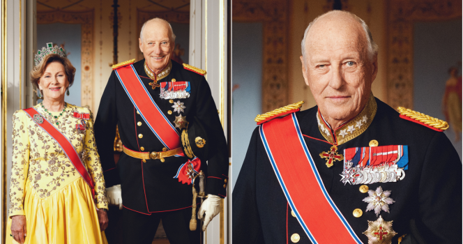 Dronning Sonja og kong Harald.