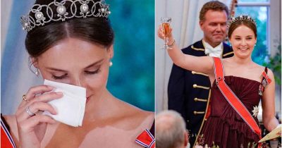 Prinsesse Ingrid Alexandra sett med ringen til venstre.