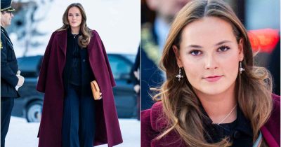 Prinsesse Ingrid Alexandra besøker Kirkenes skole under sitt fylkesbesøk til Finnmark.