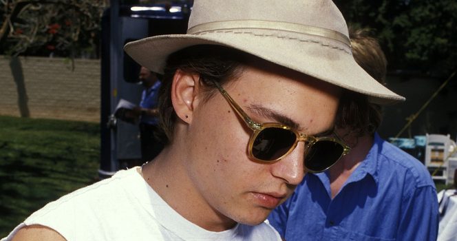 Johnny Depp som ung.