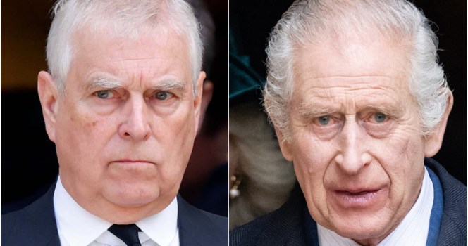 Eksprins Andrew og kong Charles.