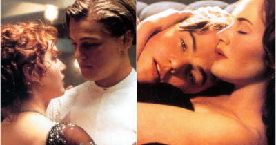 Kate Winslet og Leonardo DiCaprio i scener fra filmen «Titanic», 1997.