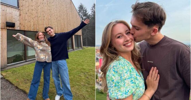 Tarjei Svalastog og Jennie Sofie Lie Pickl har kjøpt hus.