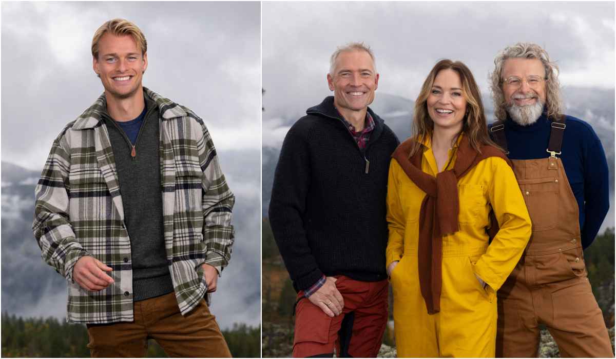 Programleder og eksperter i Fjellhytta.