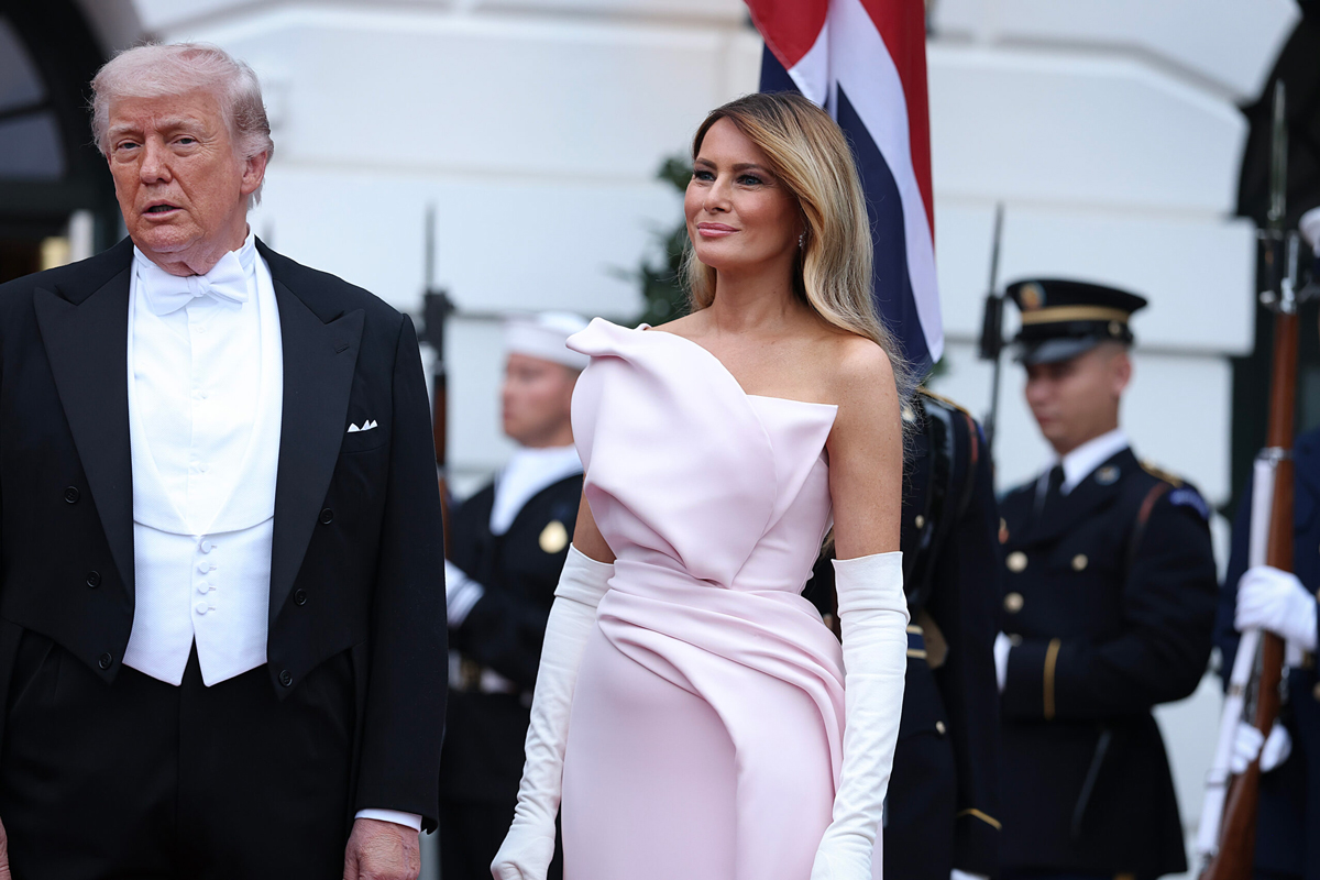 Donald og Melania Trump. 