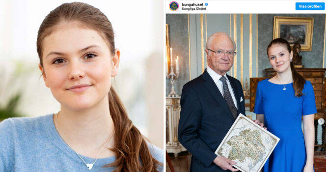 Prinsesse Estelle og kong Carl Gustaf.