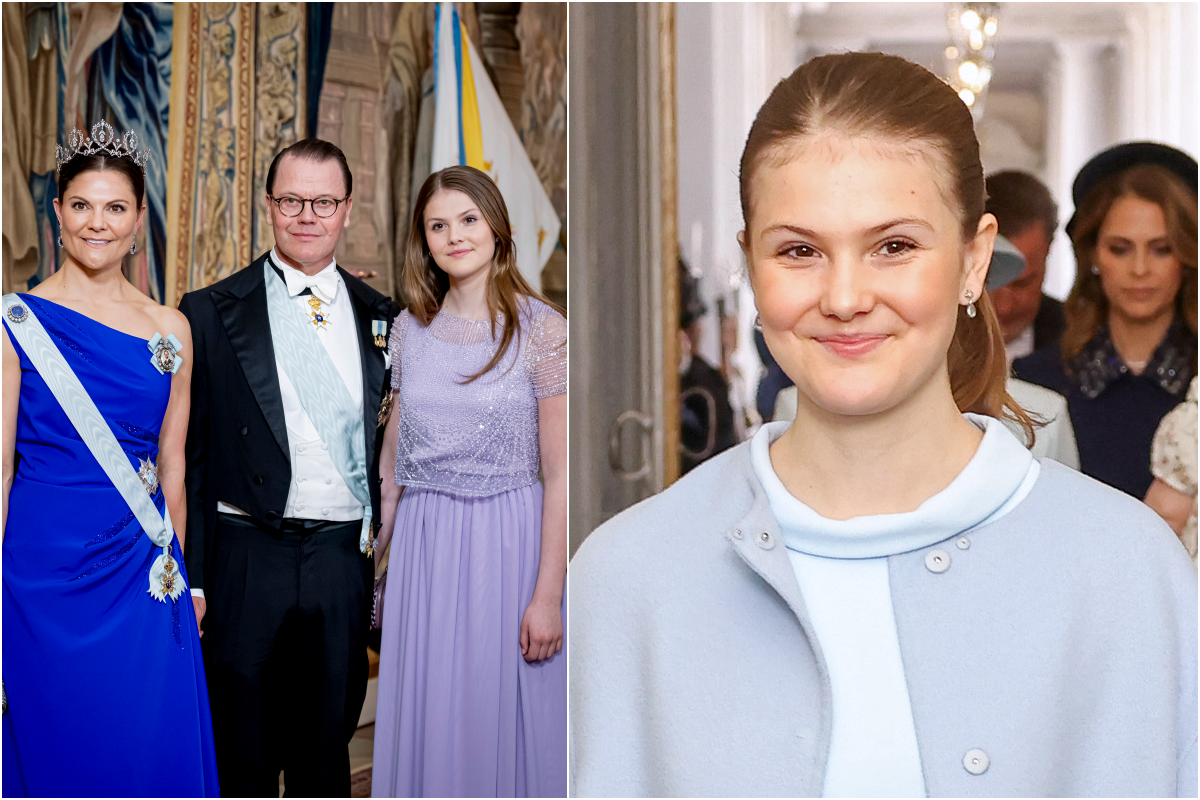 Prinsesse Estelle brukte ikke diadem under kong Carl Gustafs bursdag.