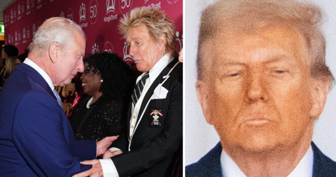 Kong Charles, Rod Stewart & Donald Trump