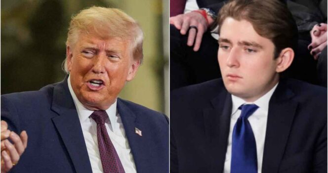 Donald Trump får kritikk etter pinlig blemme med Barron.