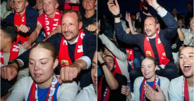 Kronprins Haakon rodde sammen med folket.