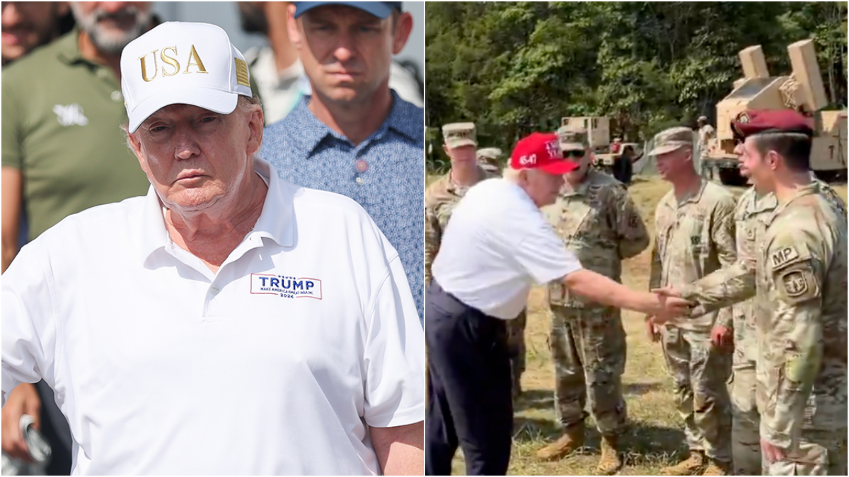 Donald Trump på golfbanen.