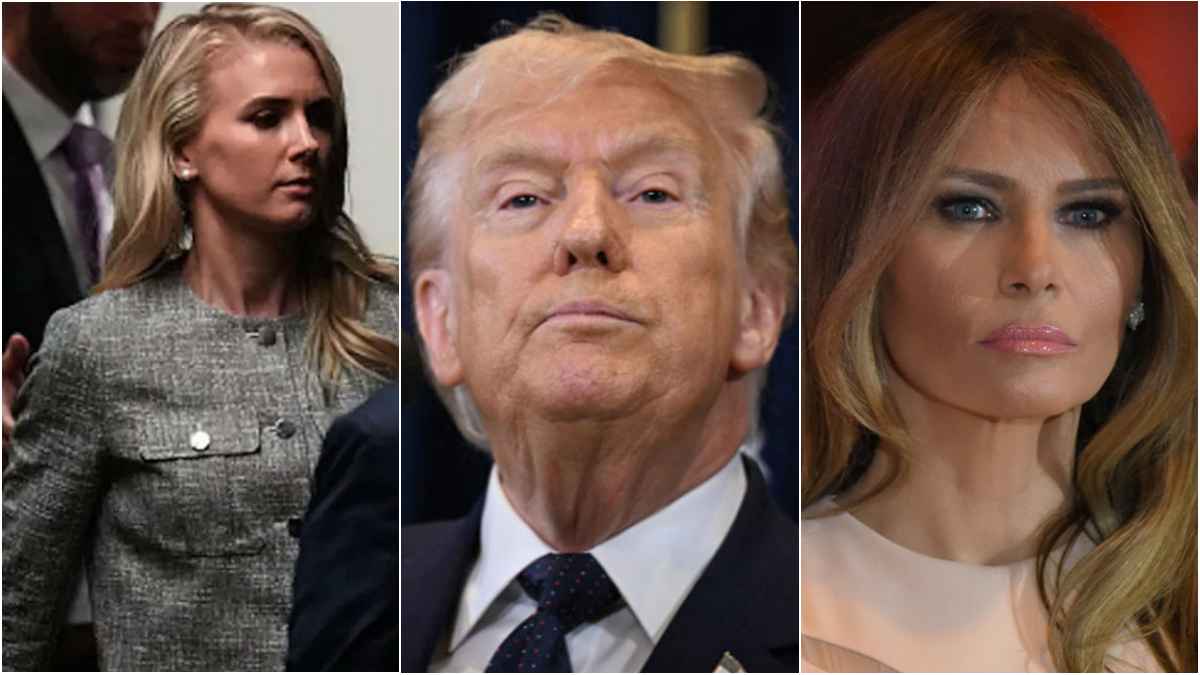 Natalie Harp mistenkes å ha en affære med Donald Trump. Melania Trump deler kryptisk melding.