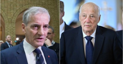 Jonas Gahr Støre kommenterer Kong Harald helsetilstand.